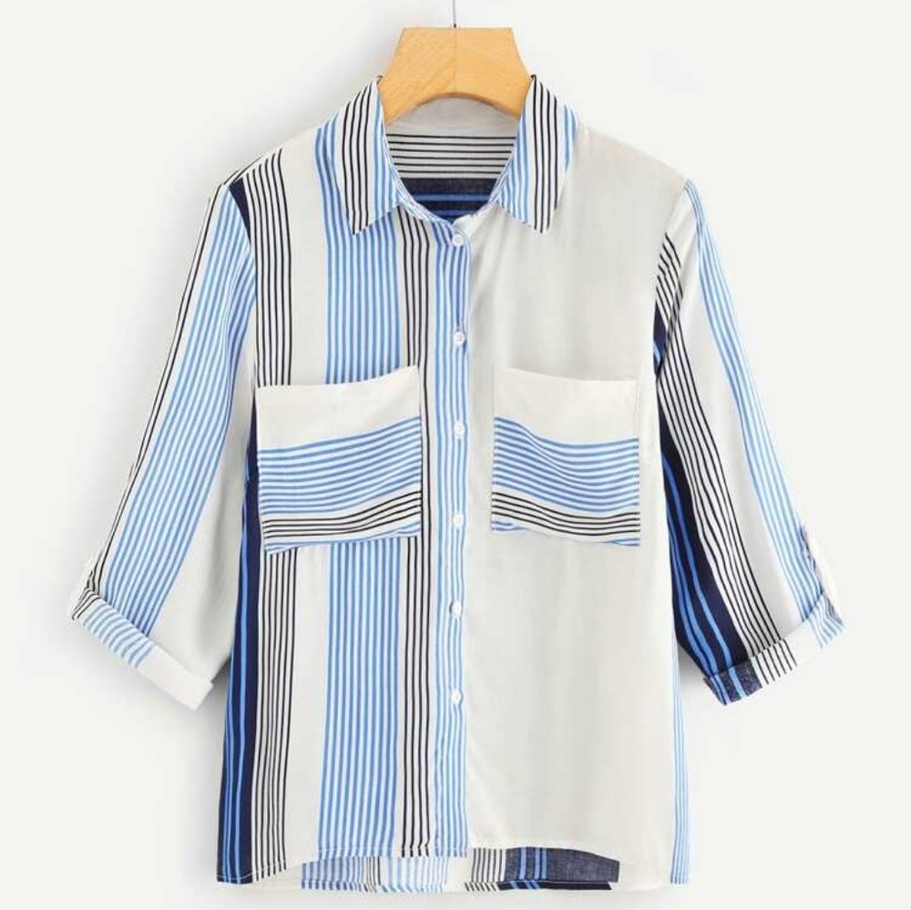 Striped Button Down Shirt